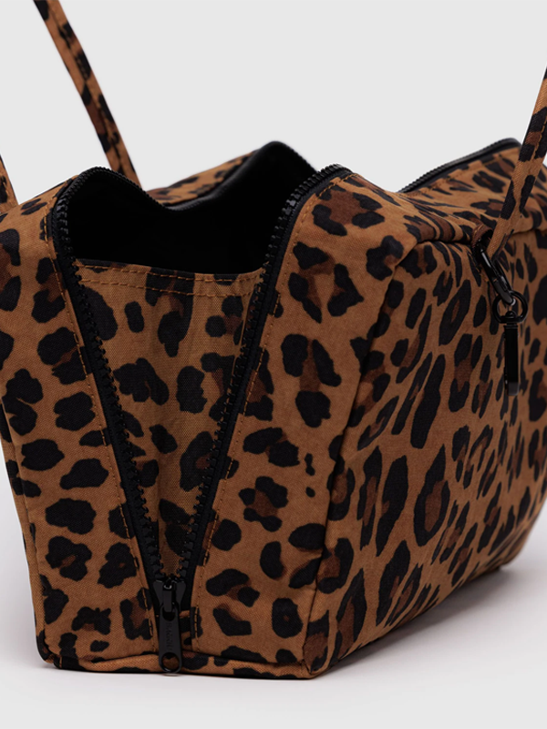 Nylon Bowler Bag: Leopard