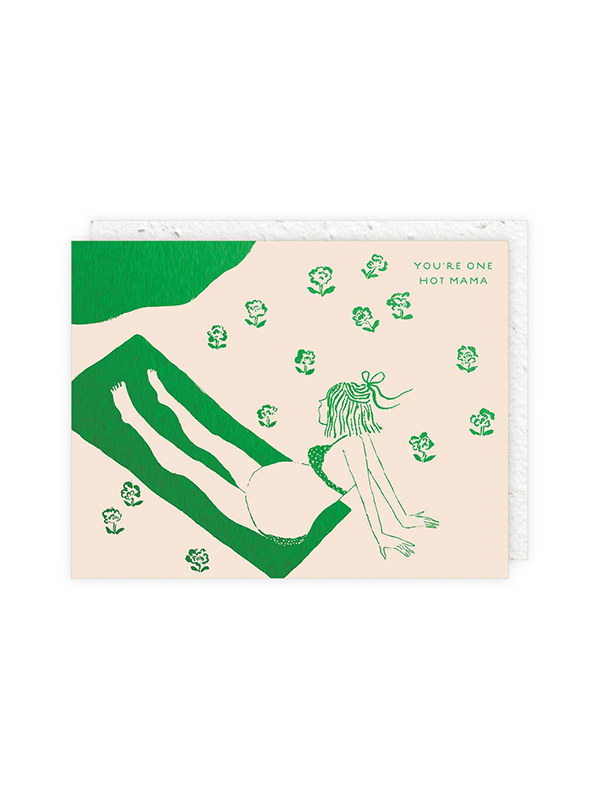 Hot Mama Expecting Card