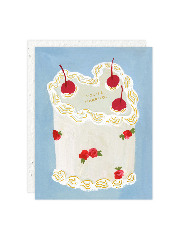 Heart You Cake Wedding Card
