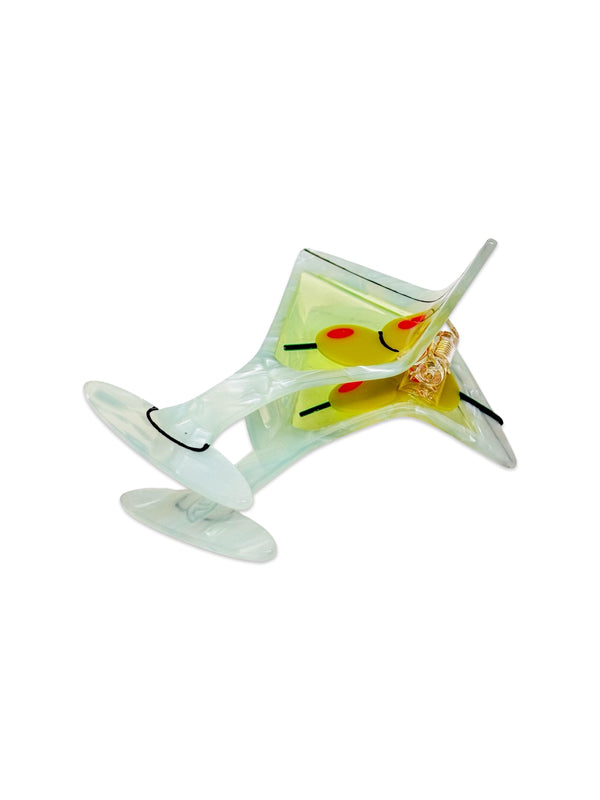 Large Martini Hair Claw