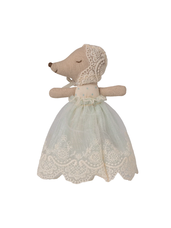 Baby Mouse in Gown: Mint