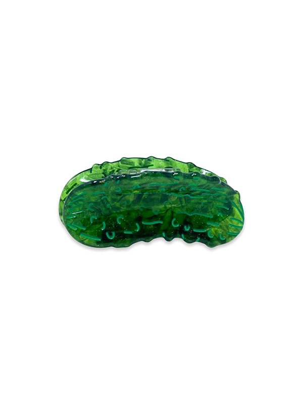 Pickle claw clip featuring a fun, playful pickle design, perfect for adding a quirky touch to your hair accessories while keeping your hair in place.