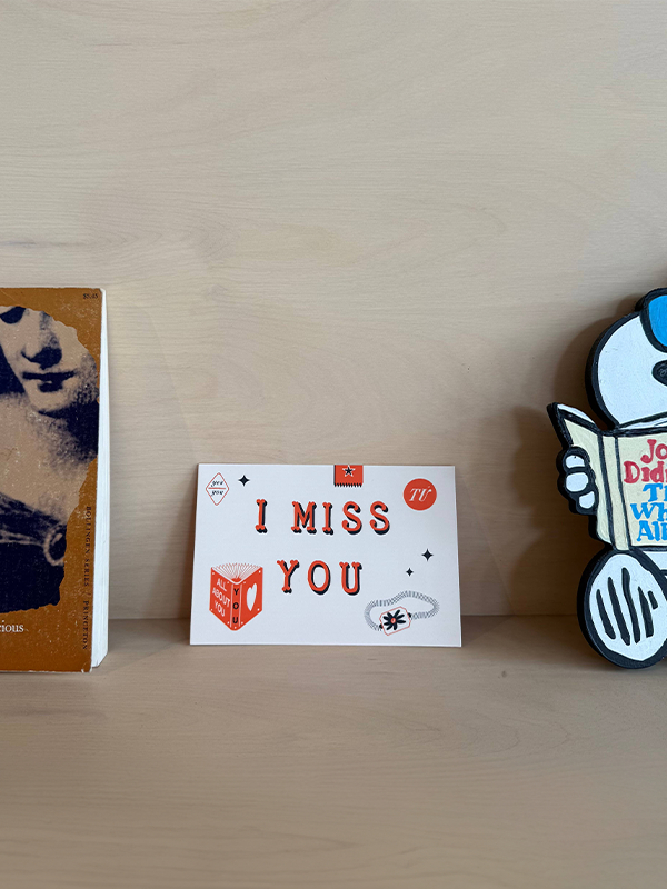 I Miss You Postcard