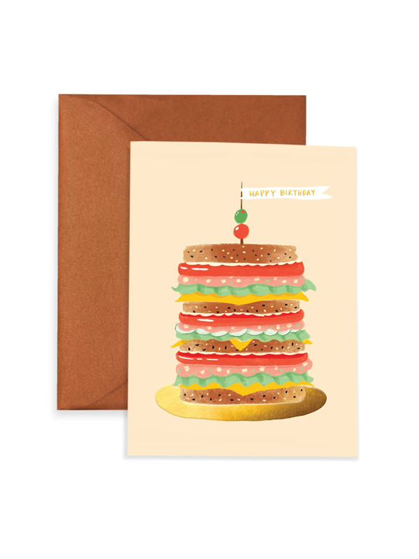 Mortadella Tall Boy Birthday Card