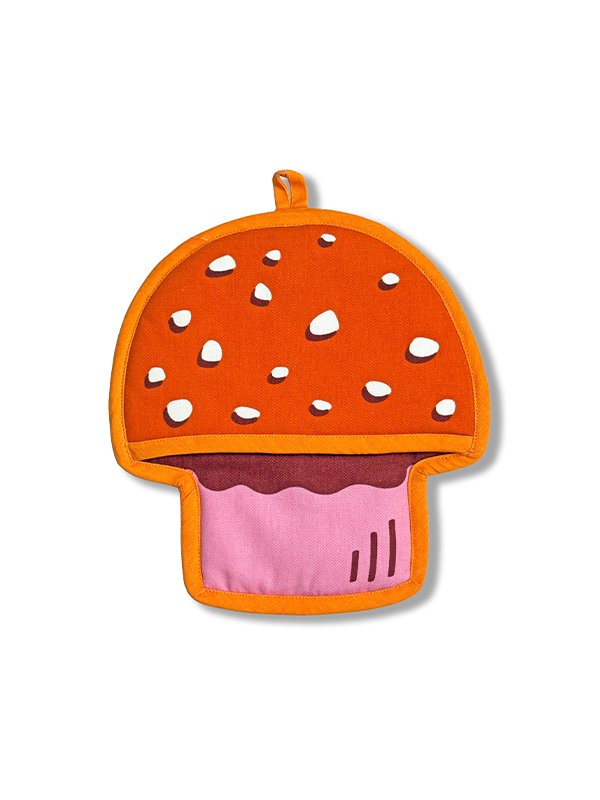 Mushroom Pot Holder with Pocket