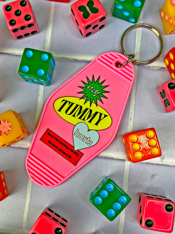 Tummy Ache Motel Keychain