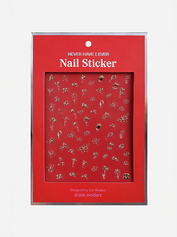 Nail Stickers by Zoe Wodarz: Flower Gold