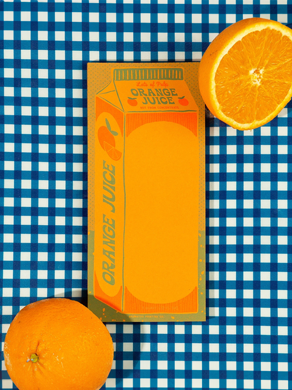 Orange Juice Notepad