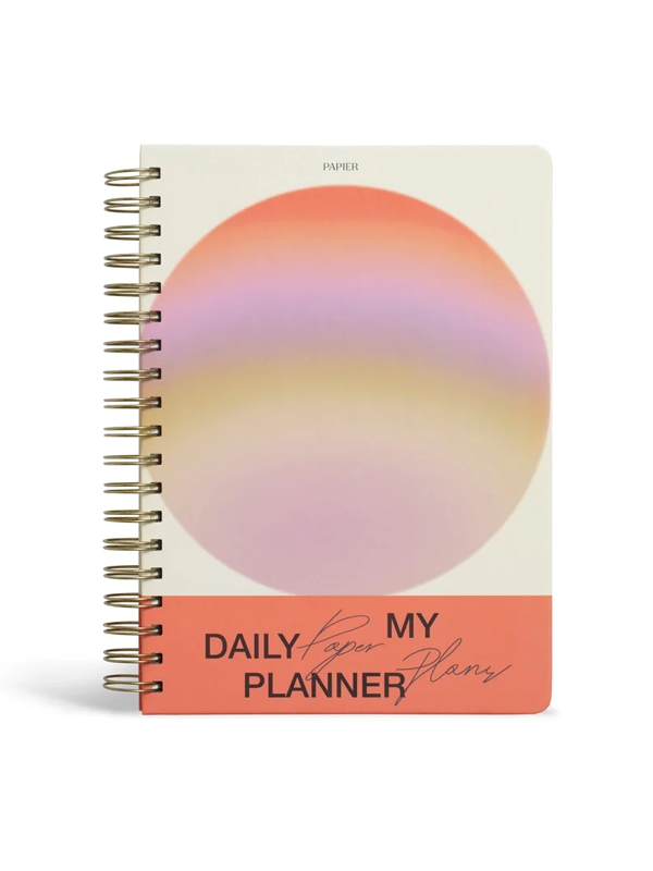 Gradient Orb Spiral Daily Planner