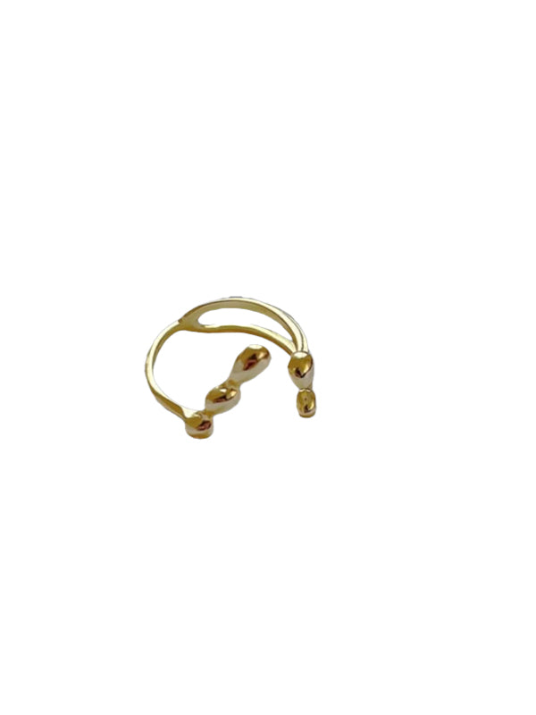 Pinky De Oro Ring: Gold Plated Sterling Silver