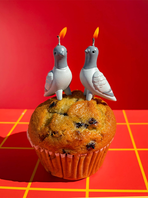 Flock Party Pigeon Candles: Set of 4