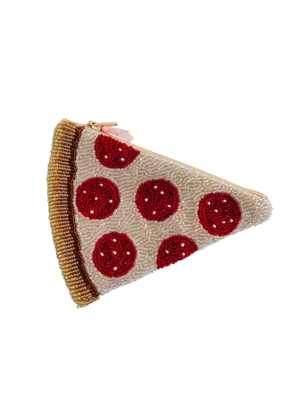 Beaded Pouch: Pizza