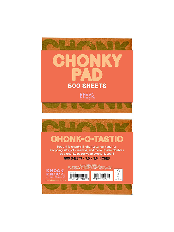 Chonky Pad: Chonky Shopping List