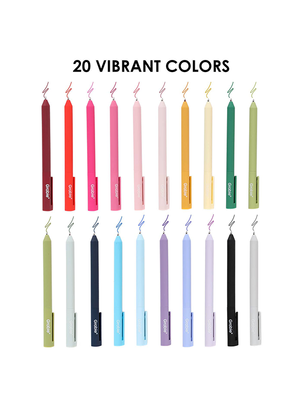 Retractable Gel Pens: Set of 20