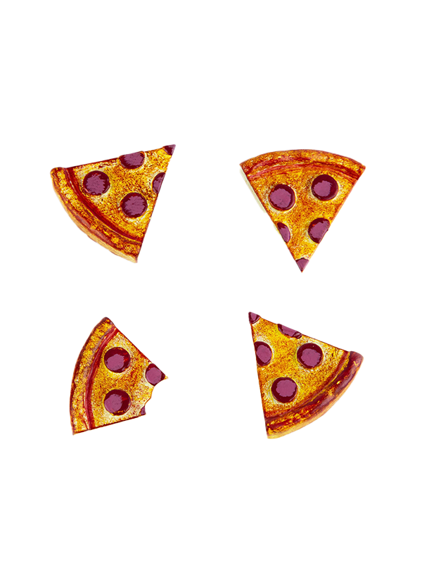 Pizza Magnets: Set of 4