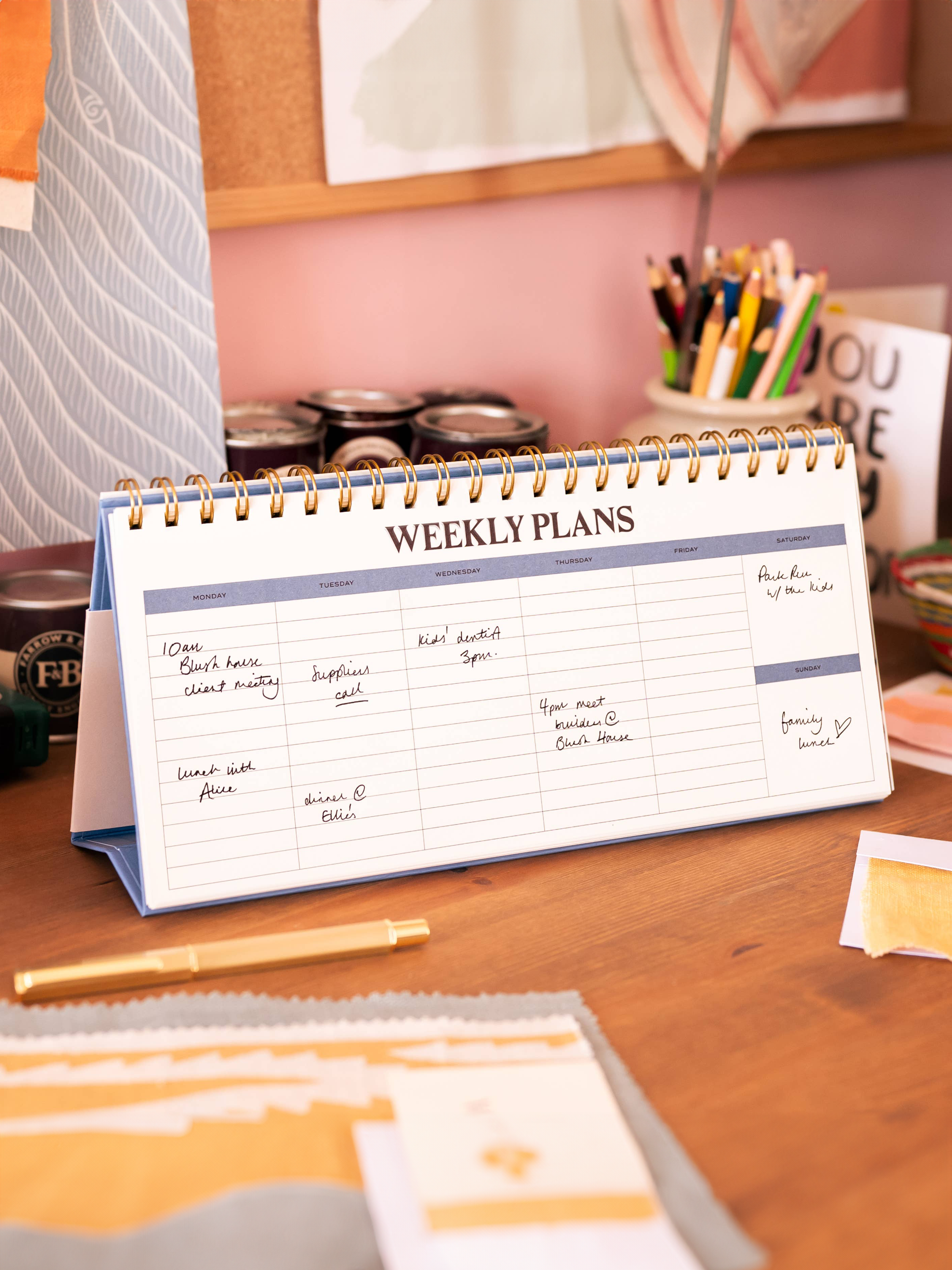 Paper Plans Weekly Desk Pad