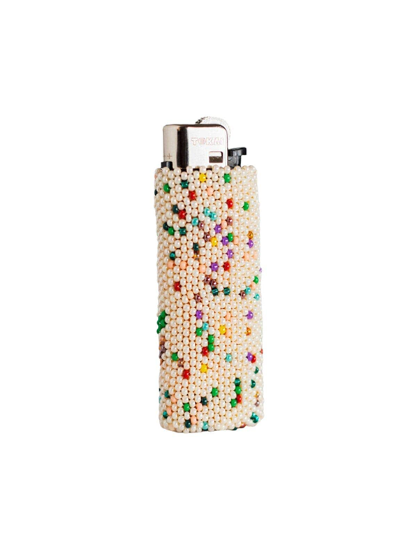 Beaded Lighter Case: Poppers