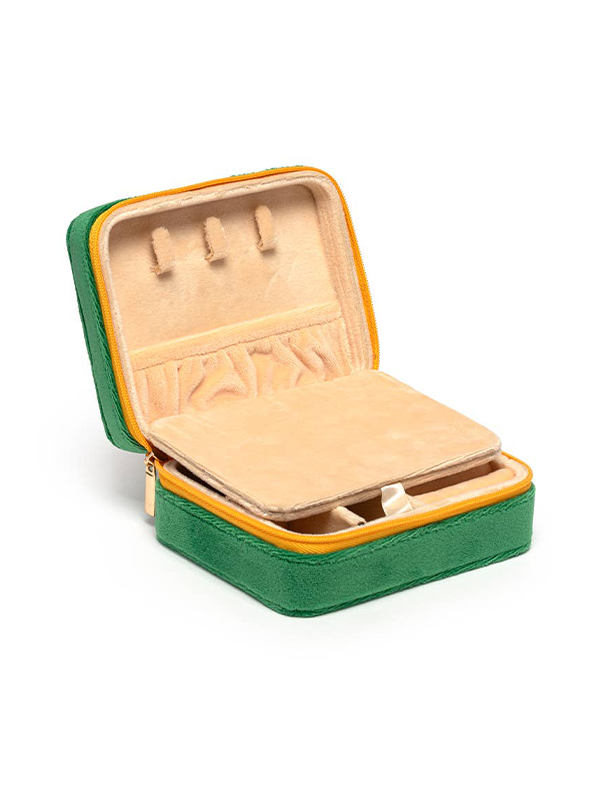 Velvet Jewelry Zip Case: Press for Champagne
