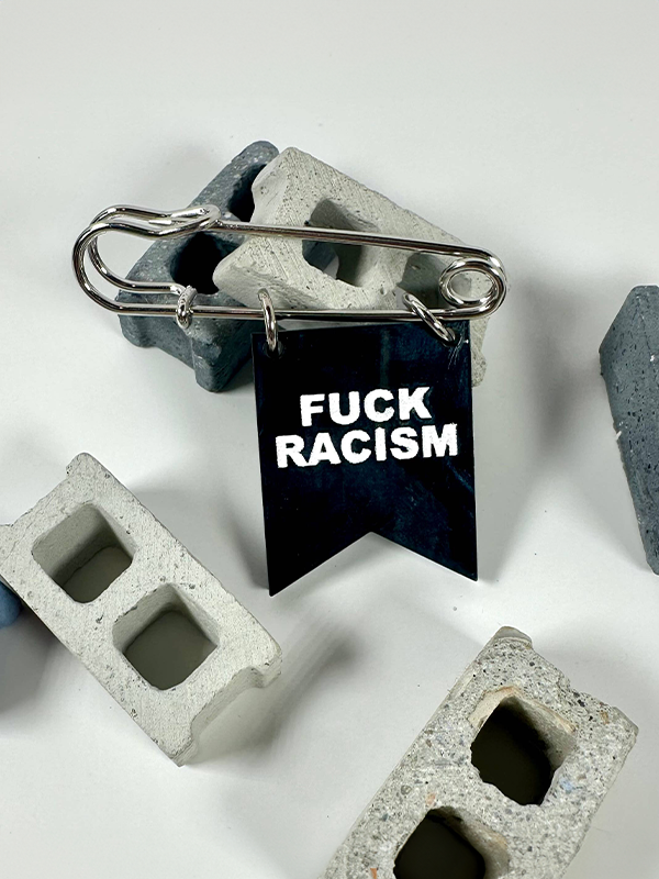 F*ck Racism Banner Pin