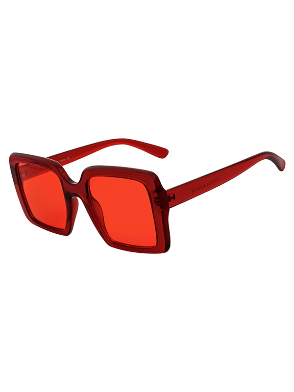 Quad Sunglasses: Red