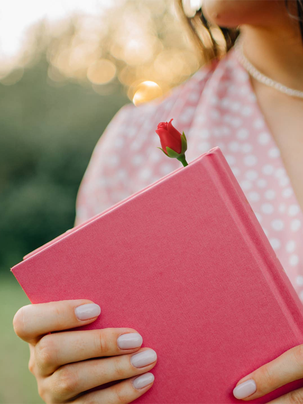 Roses Are Read Flower Bookmarks: Set of Two