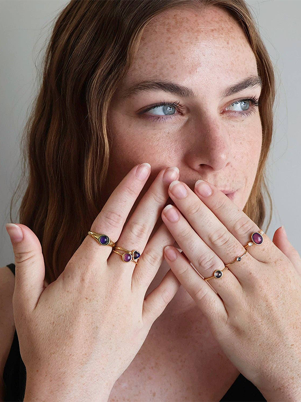 Baby Twist Mood Ring: Gold