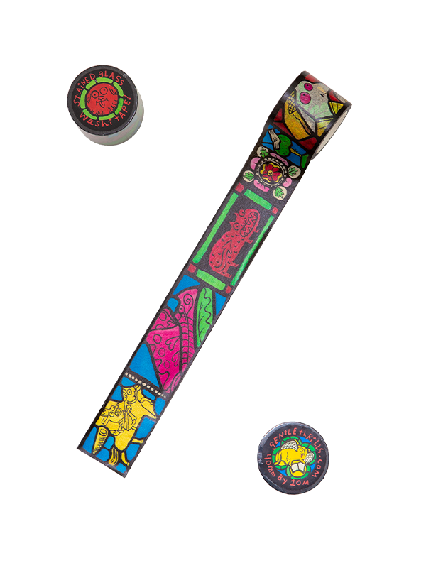Washi Tape: Stained Glass