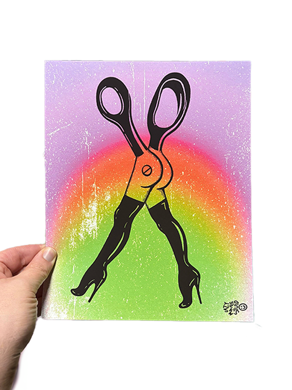 Sapphic Scissors Print: 8 x 10