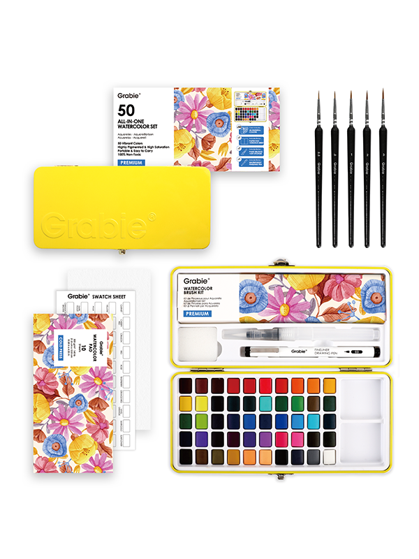 All-In-One Premium Watercolor Set of 50