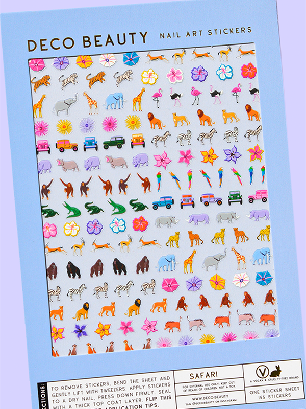 Safari Nail Art Stickers