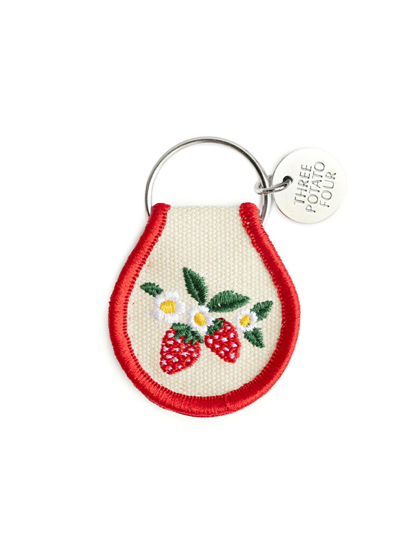 Patch Keychain: Strawberry Blossom