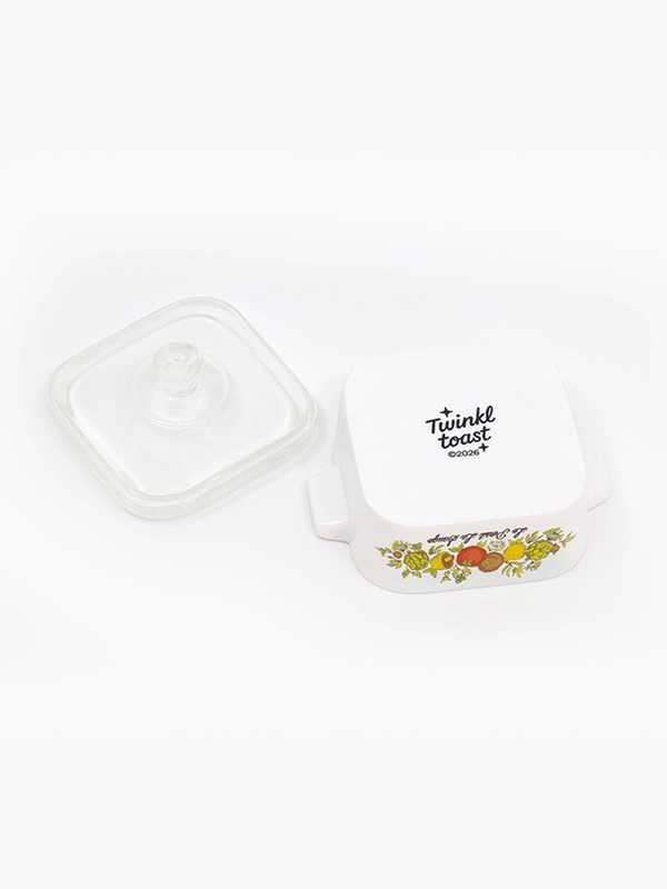 Mini Corningware-Inspired Casserole Trinket Box: Spice of Life