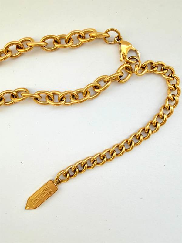 Scissor Necklace: Gold