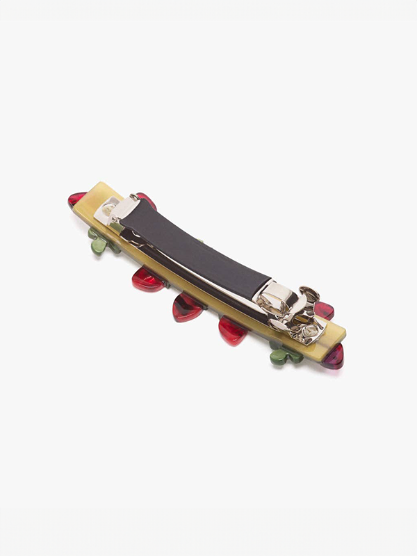 Wild Strawberry French Barrette Clip