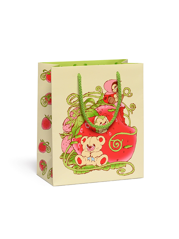 Strawberry Critters Gift Bag: Medium