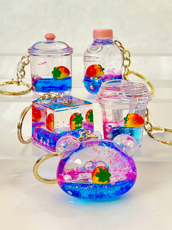 Strawberry Floaty Key Charm: Assorted
