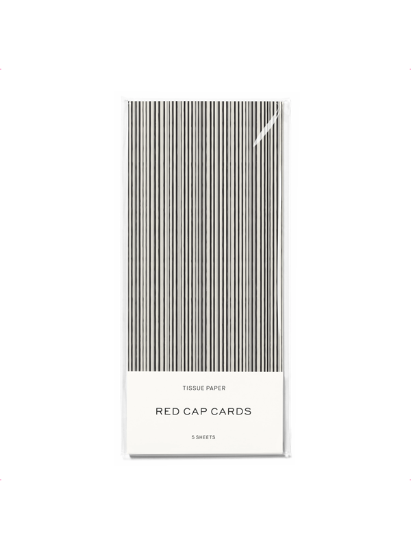 Tissue Paper: Black Stripe (5 Sheets)