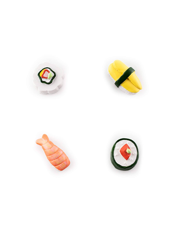 Sushi Magnets in Bento Box: Set of 4