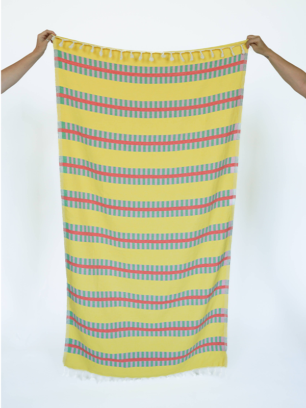 Lattice Turkish Towel: Lemon Spritz