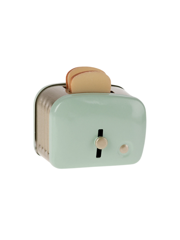 Miniature Toaster with Bread: Mint