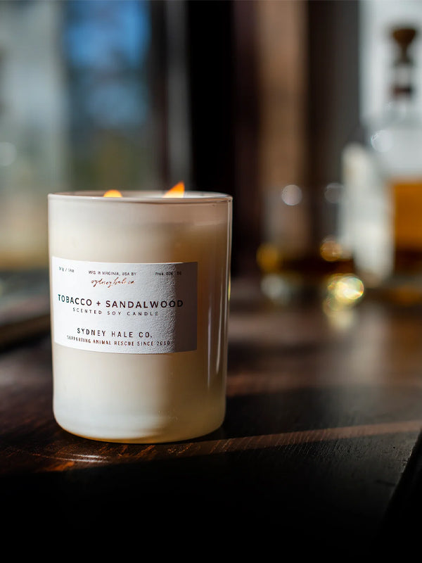 Tobacco & Sandalwood Soy Candle