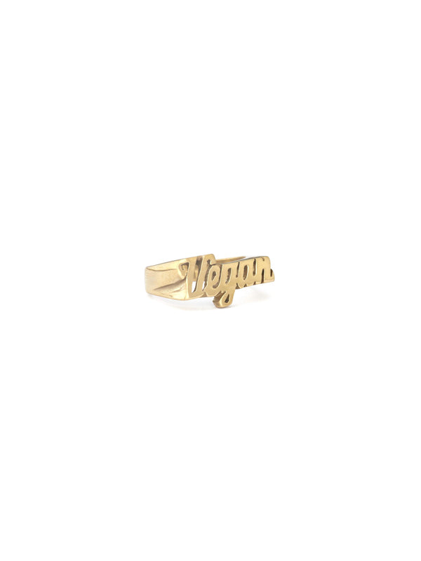 Vegan Ring: Brass