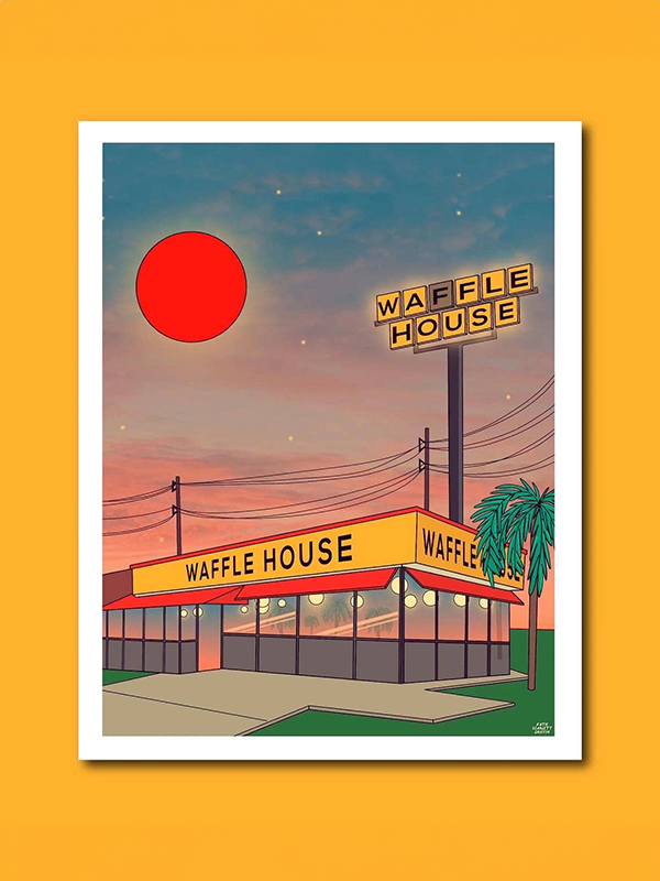 Waffle House Print: 11 x 14