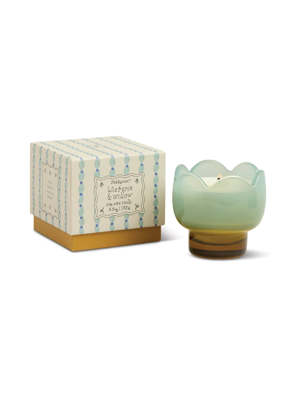 Tulip Glass Candle: Wisteria & Willow