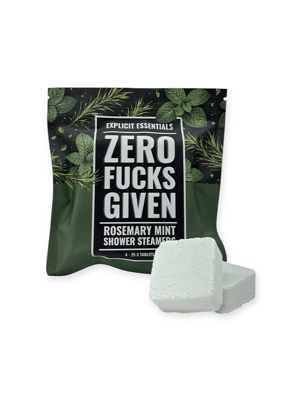 Shower Steamer: Zero F*cks Given Rosemary Mint (Bag of 4)