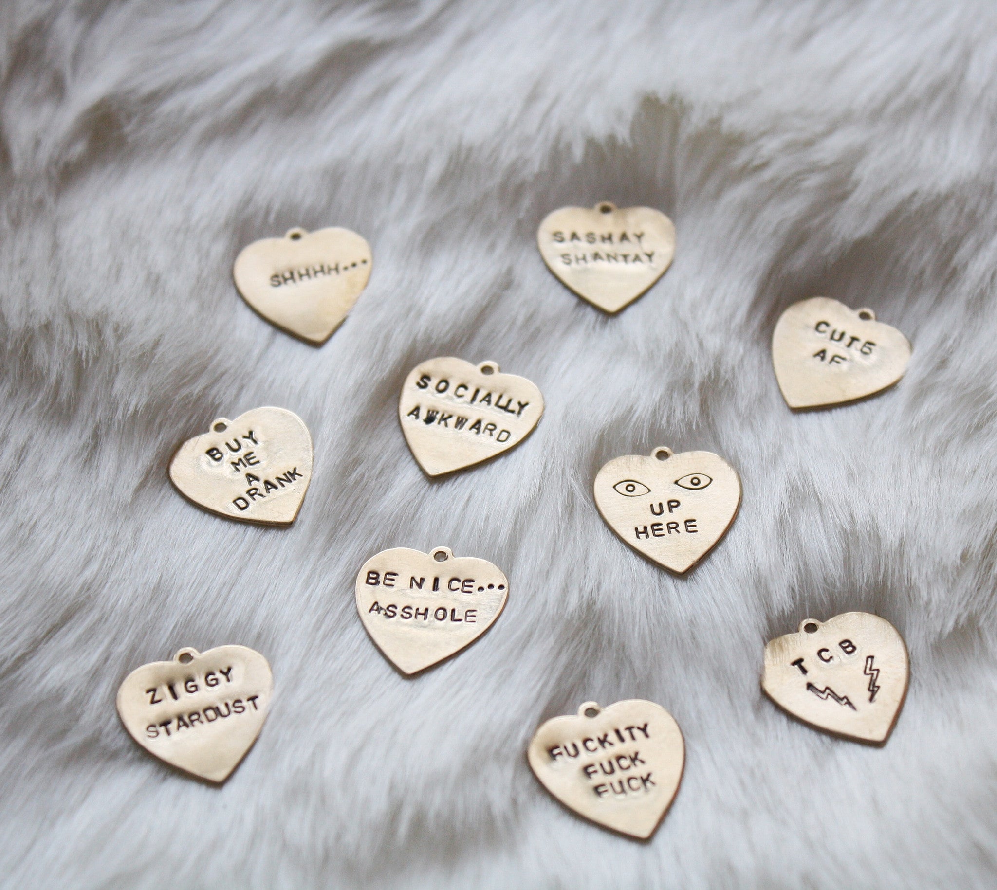 CUSTOM Go Ahead and Tell Em Brass Necklace