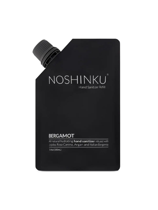 Organic Sanitizer Mini Refill Pouch: Bergamot & Cedar