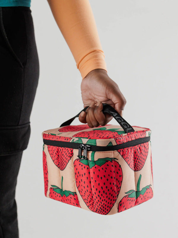Puffy Lunch Bag: Strawberry