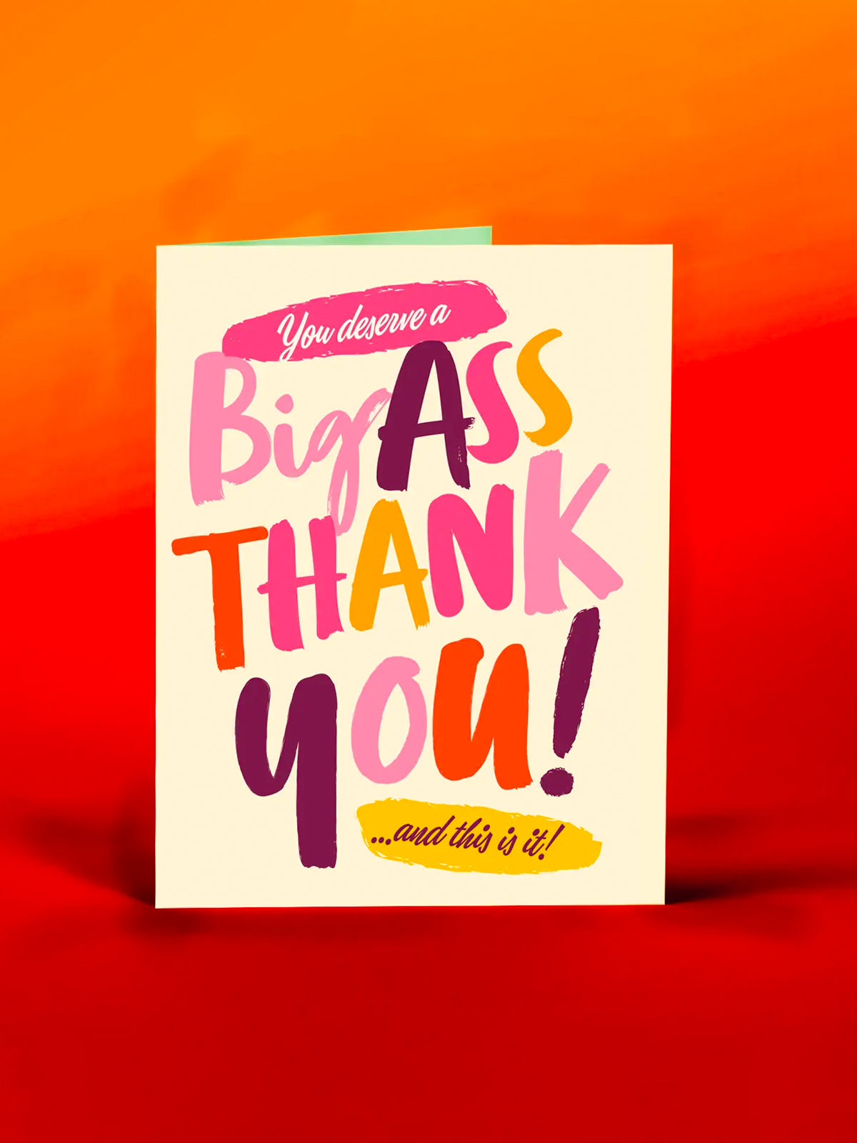 Big Ass Thank You Card