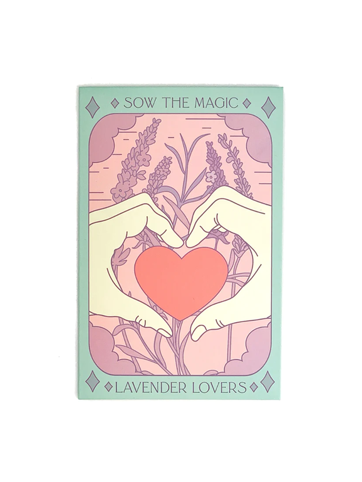 Lavender Hyssop Lovers Tarot Seed Packet